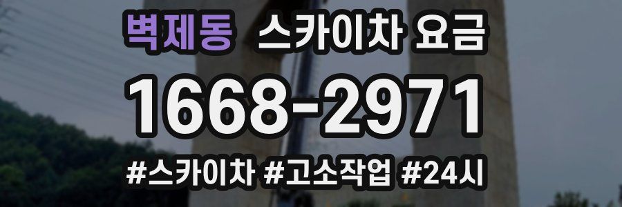 벽제동 스카이차 요금