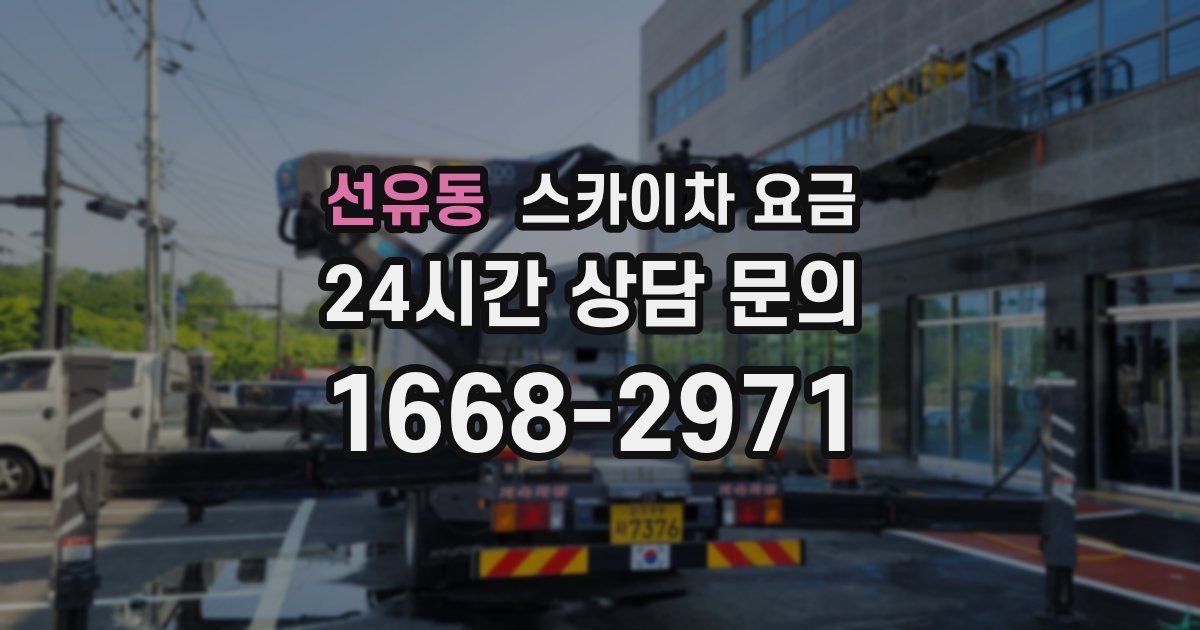 선유동 스카이차 요금