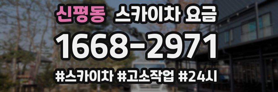 신평동 스카이차 요금