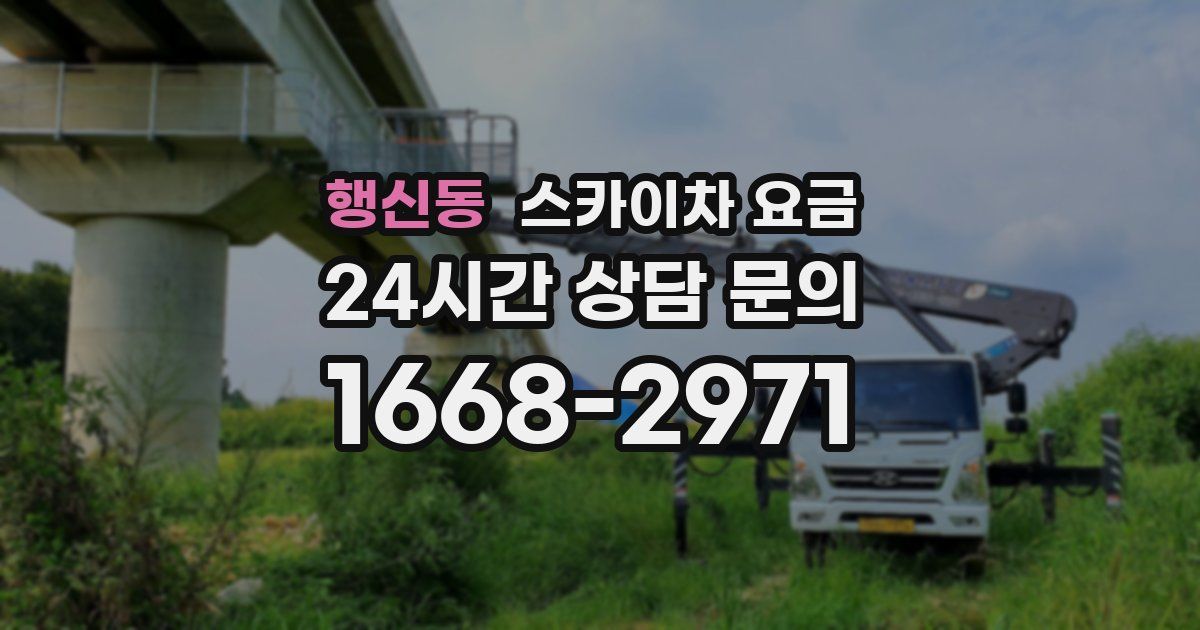 행신동 스카이차 요금