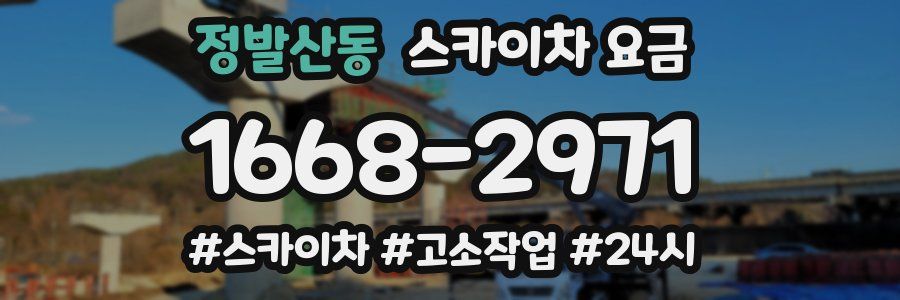정발산동 스카이차 요금