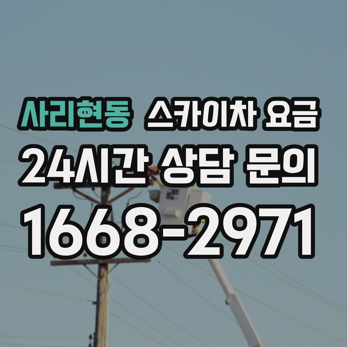 사리현동 스카이차 요금