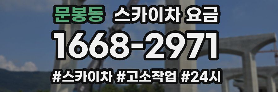 문봉동 스카이차 요금