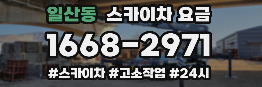 일산동 스카이차 요금