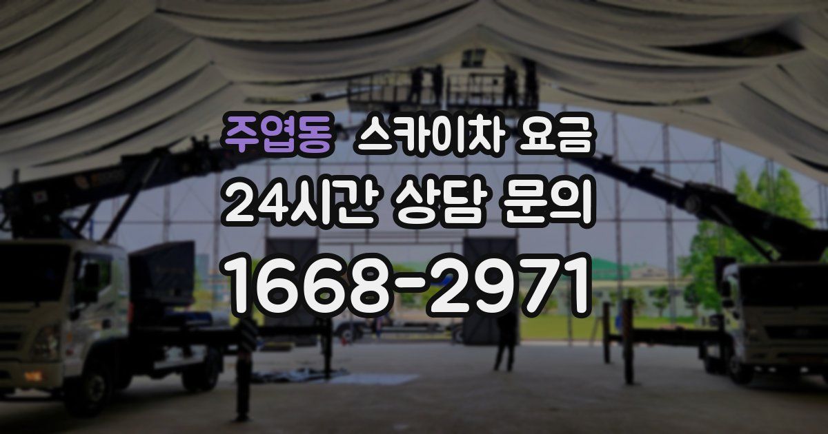 주엽동 스카이차 요금