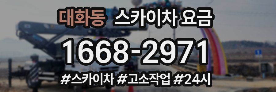 대화동 스카이차 요금