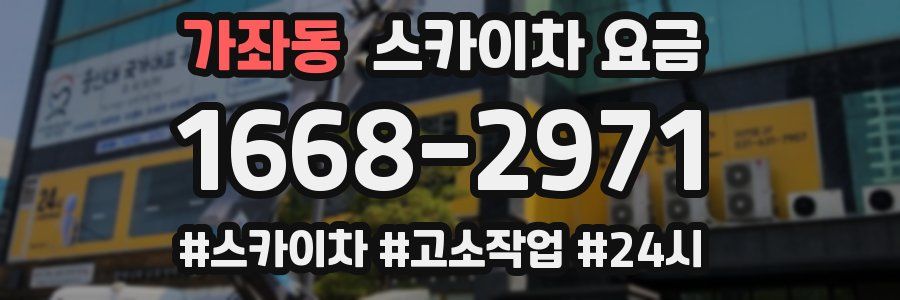 가좌동 스카이차 요금