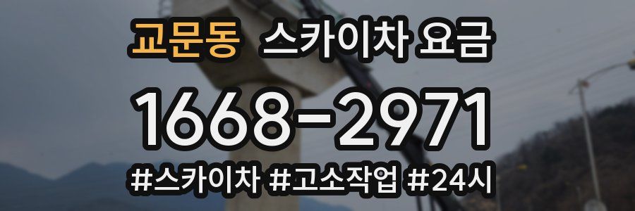 교문동 스카이차 요금
