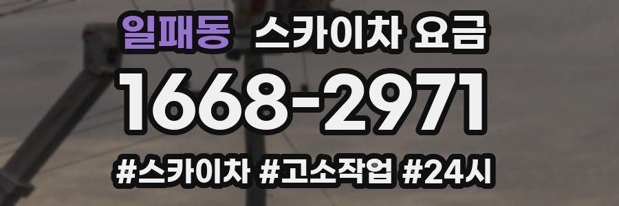 일패동 스카이차 요금