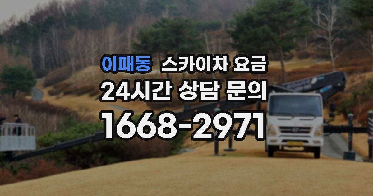 이패동 스카이차 요금