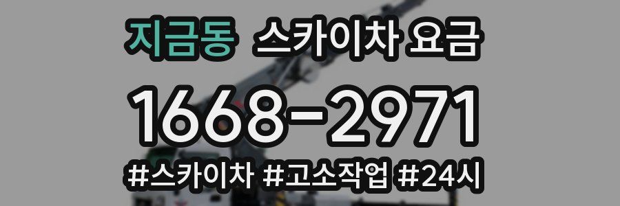 지금동 스카이차 요금
