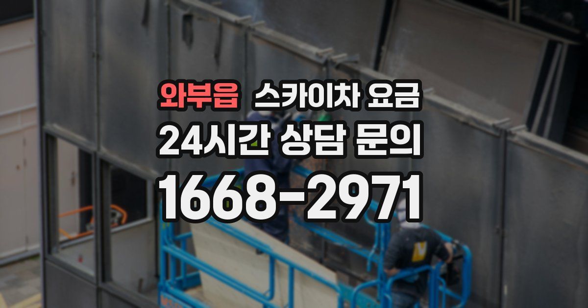 와부읍 스카이차 요금