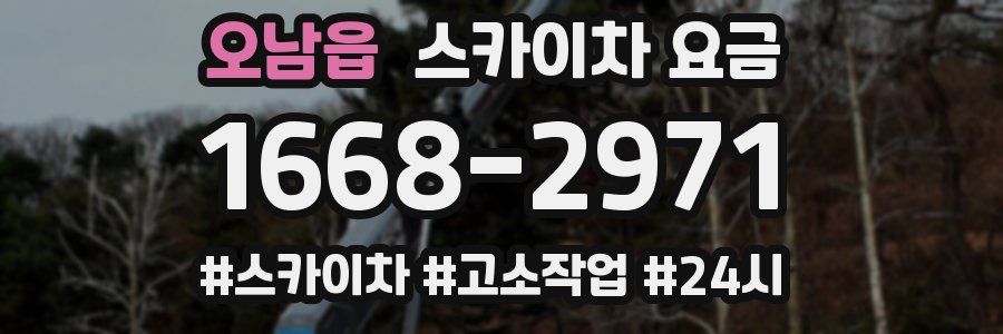 오남읍 스카이차 요금