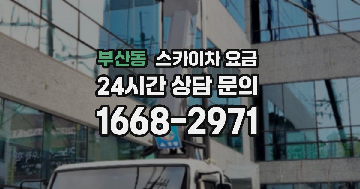 부산동 스카이차 요금