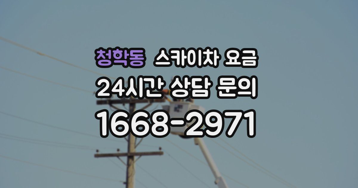 청학동 스카이차 요금