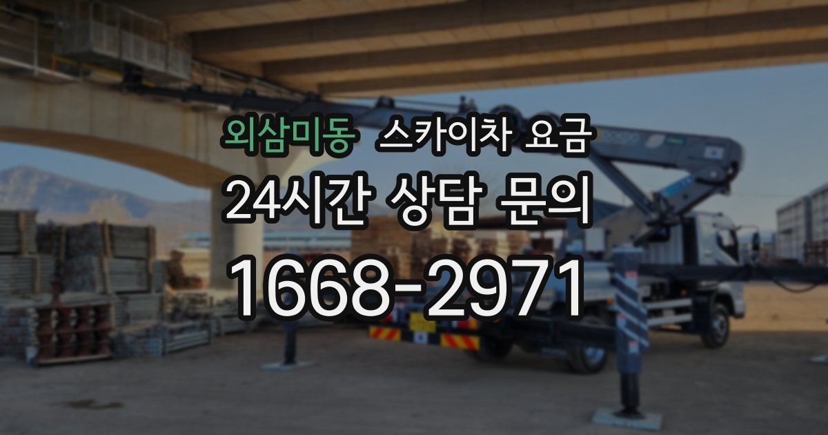 외삼미동 스카이차 요금