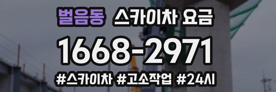 벌음동 스카이차 요금