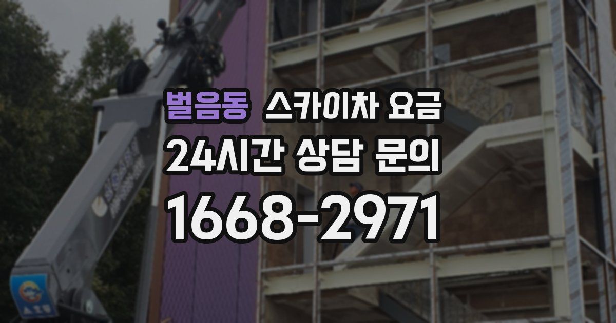 벌음동 스카이차 요금