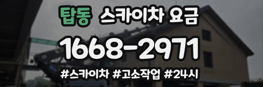 탑동 스카이차 요금