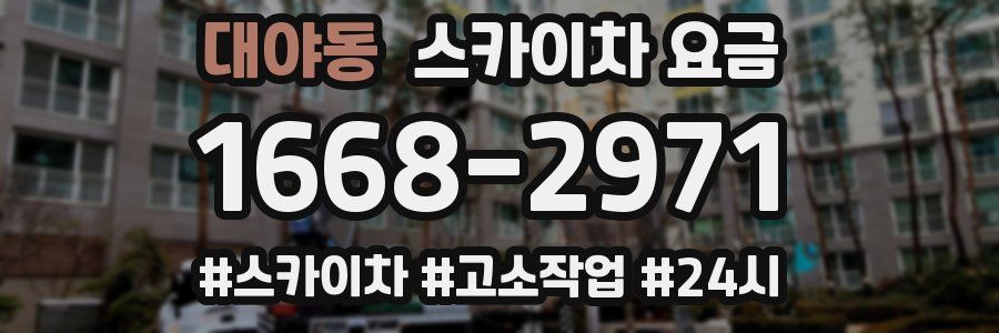 대야동 스카이차 요금