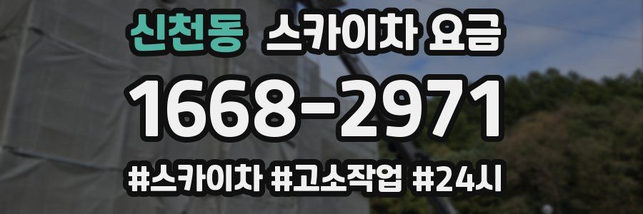 신천동 스카이차 요금