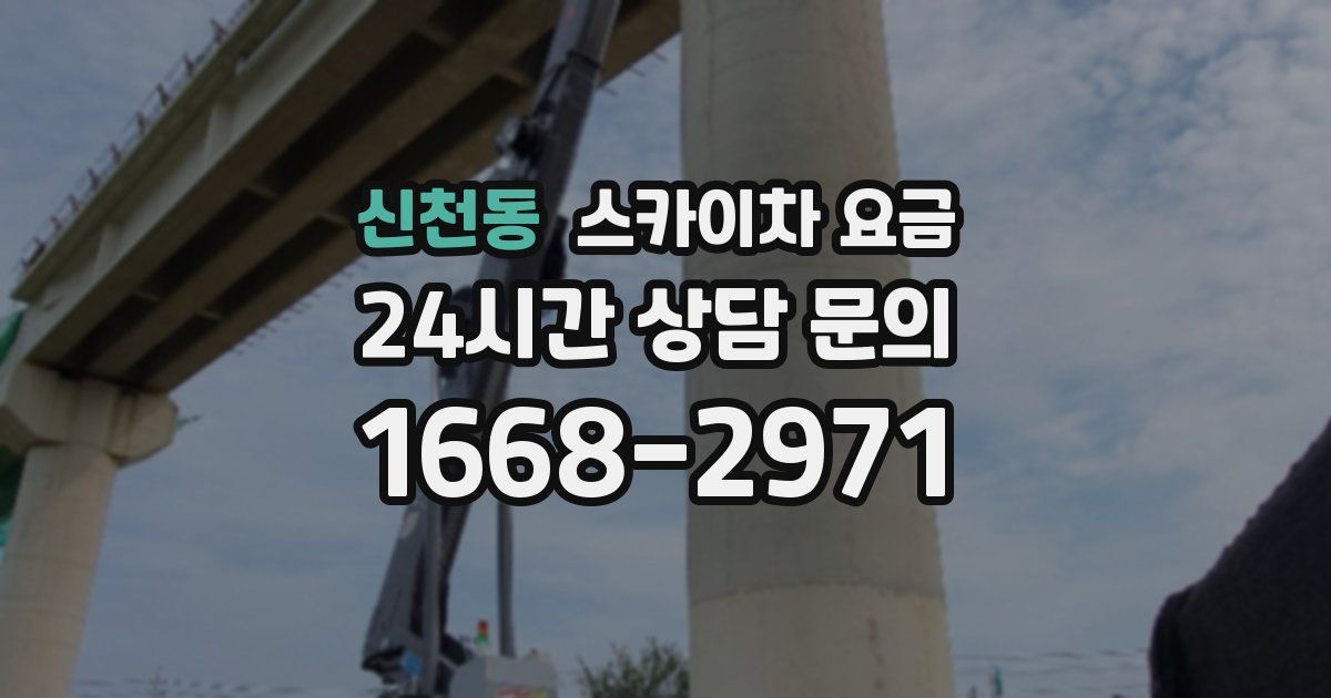 신천동 스카이차 요금