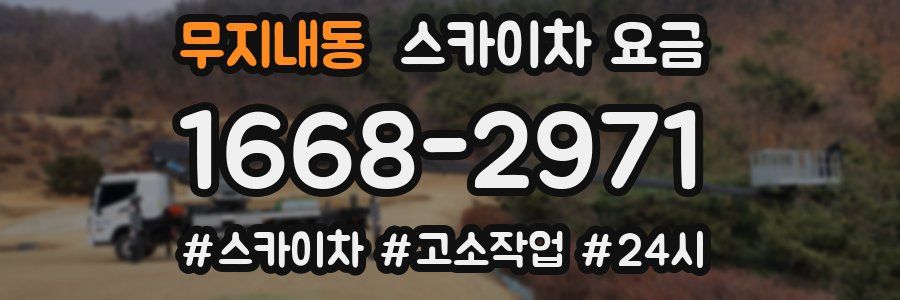 무지내동 스카이차 요금