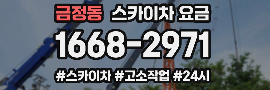 금정동 스카이차 요금