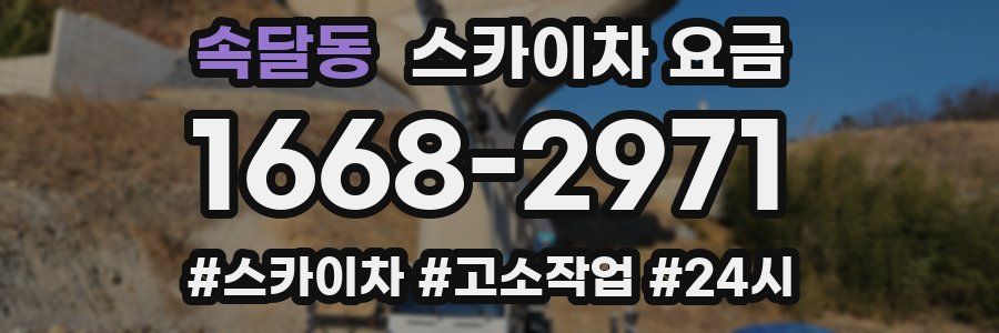 속달동 스카이차 요금