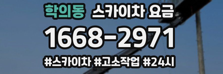 학의동 스카이차 요금