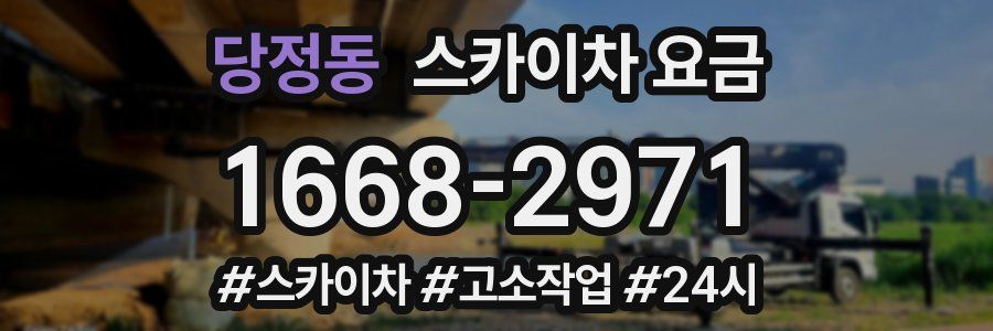 당정동 스카이차 요금