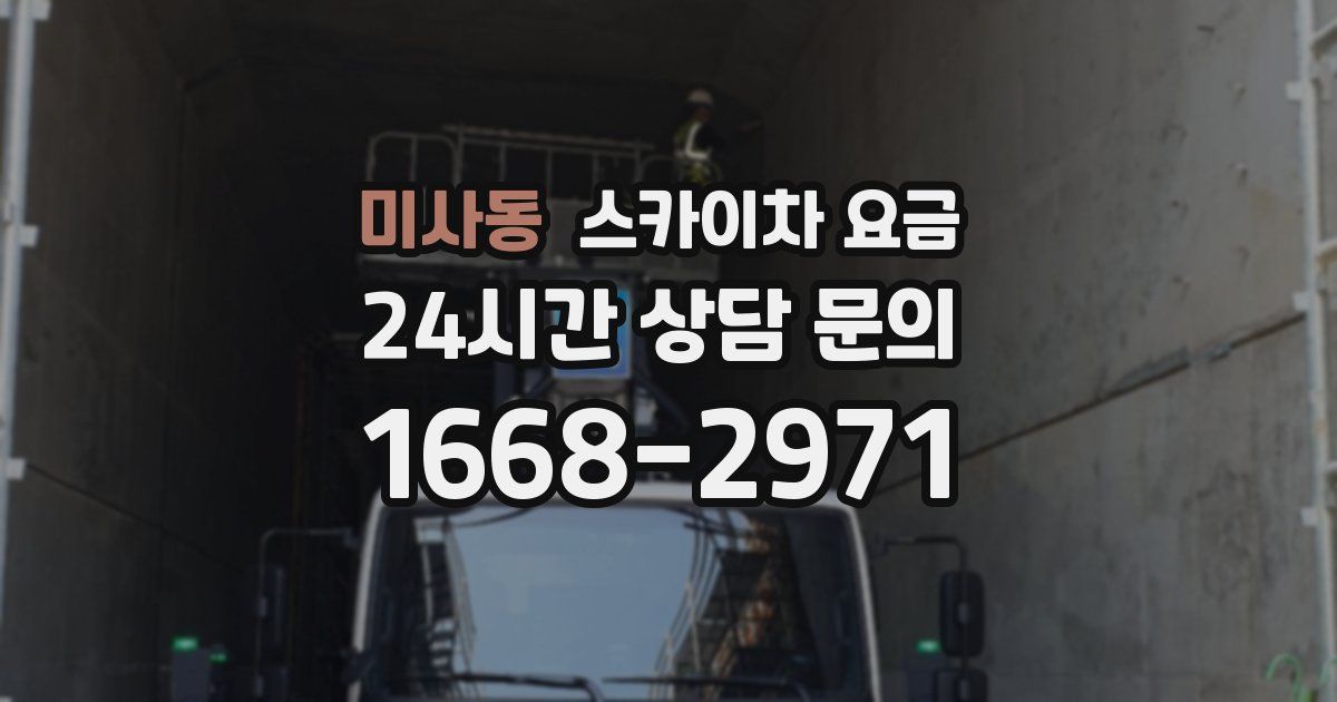 미사동 스카이차 요금
