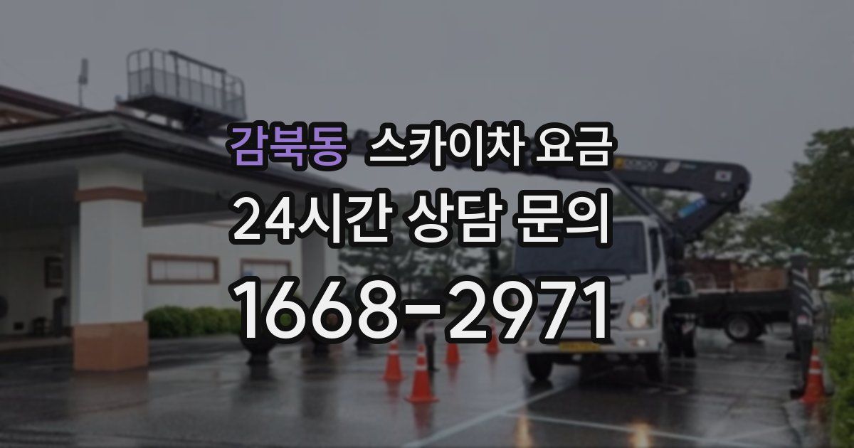 감북동 스카이차 요금