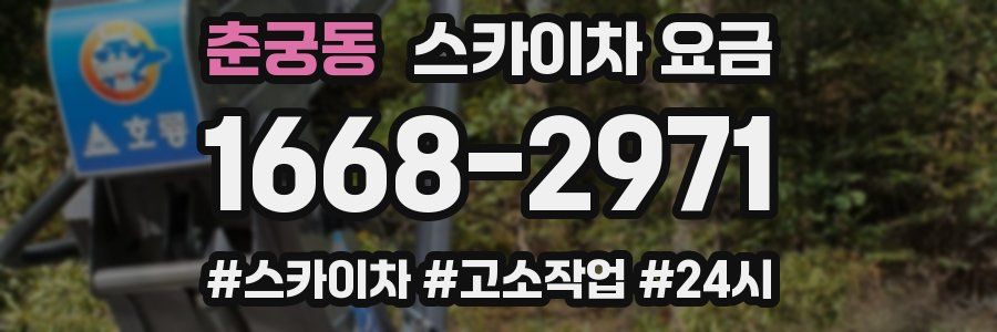 춘궁동 스카이차 요금