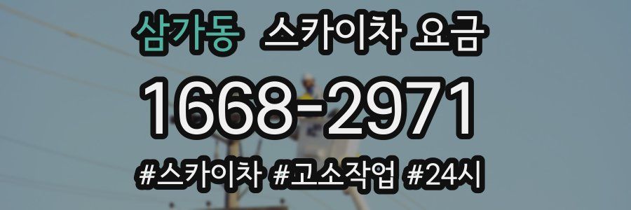 삼가동 스카이차 요금