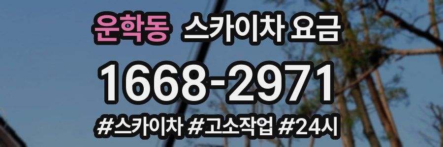 운학동 스카이차 요금
