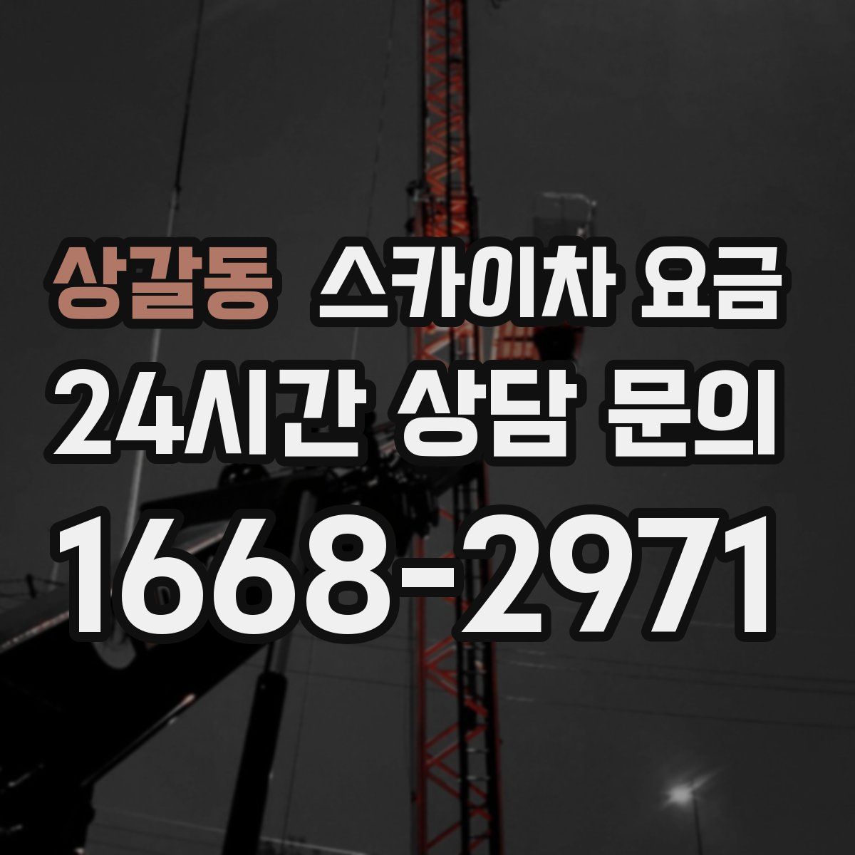 상갈동 스카이차 요금