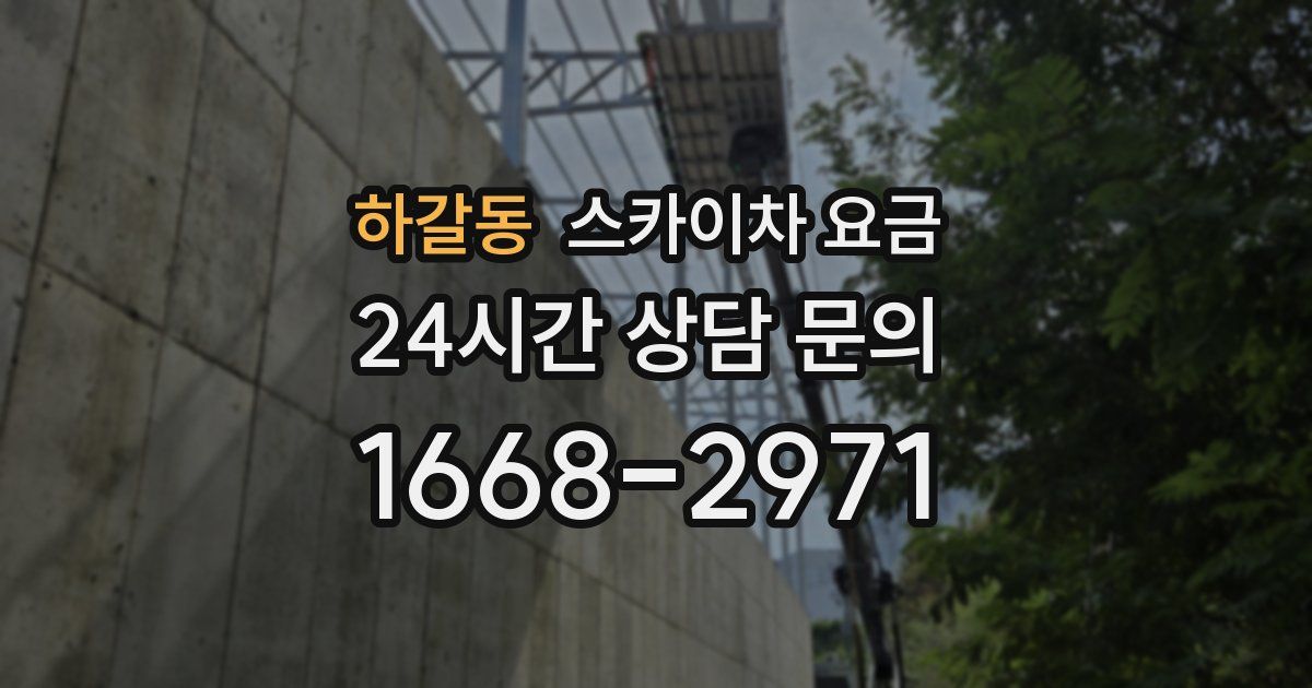 하갈동 스카이차 요금