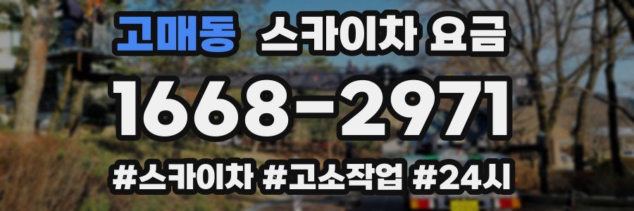 고매동 스카이차 요금