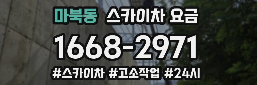 마북동 스카이차 요금