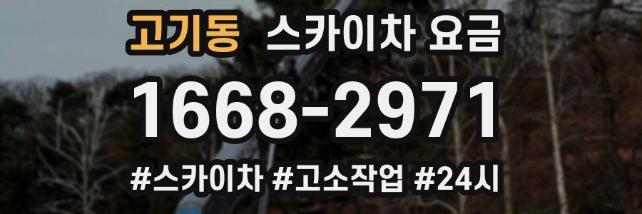 고기동 스카이차 요금