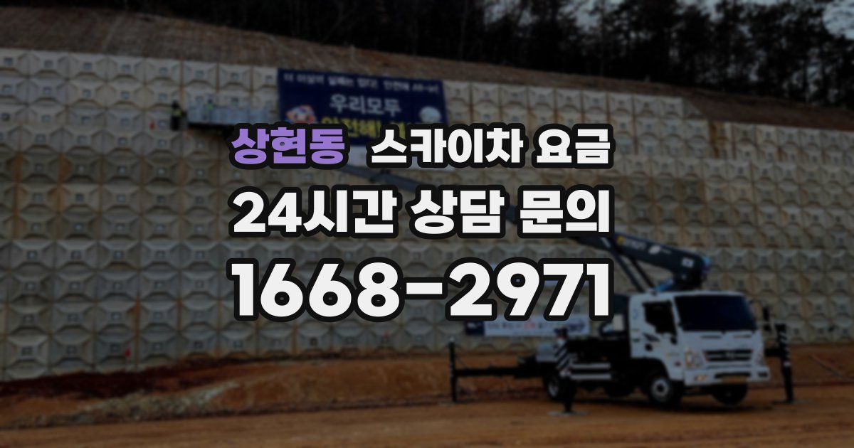 상현동 스카이차 요금