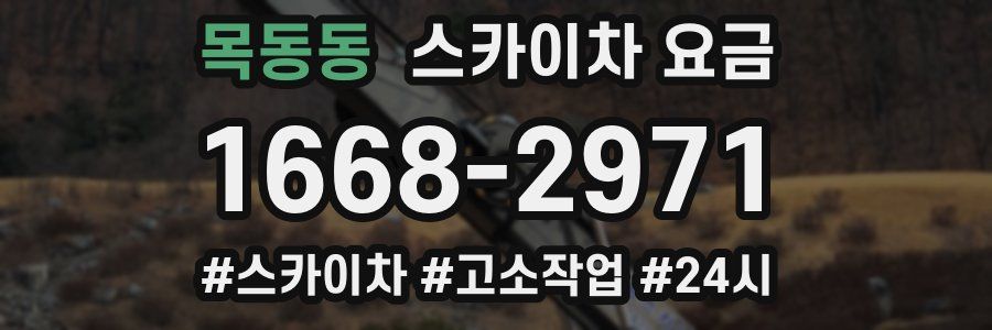 목동동 스카이차 요금