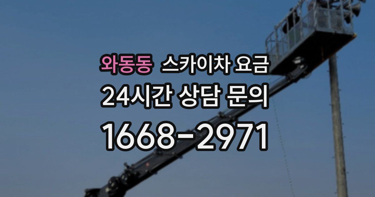 와동동 스카이차 요금