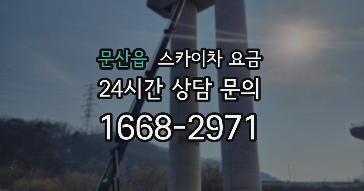 문산읍 스카이차 요금