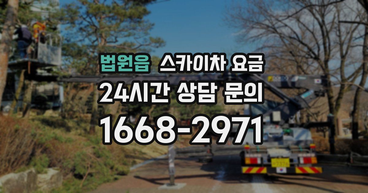 법원읍 스카이차 요금