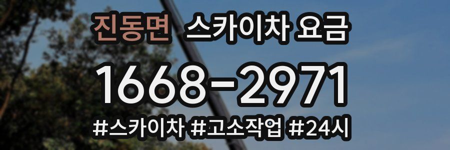 진동면 스카이차 요금