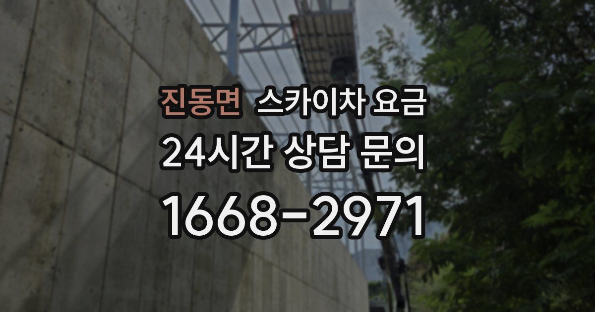 진동면 스카이차 요금