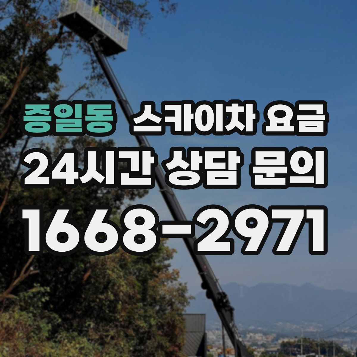증일동 스카이차 요금