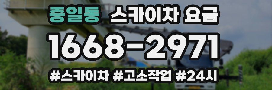증일동 스카이차 요금